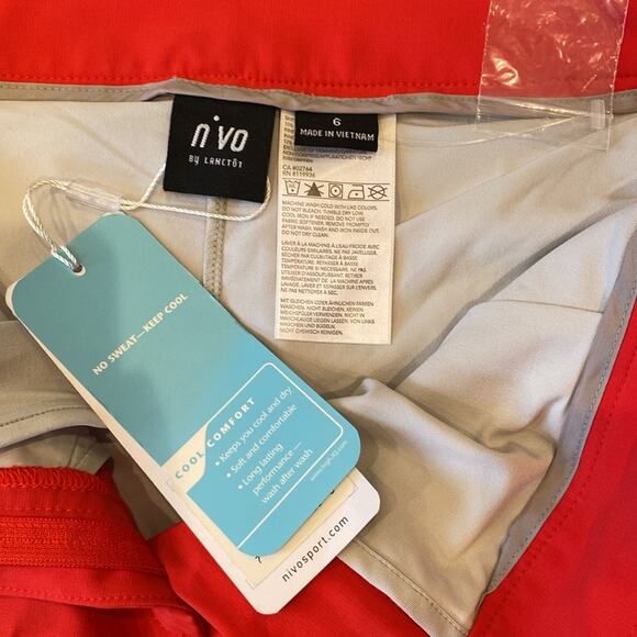 NWT Nivo Women's Marika Skort Tomato Red Size 6 - Picture 11 of 15